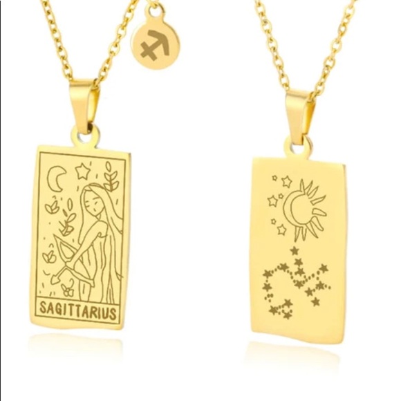 18k gold VIRGO ♍️ zodiac sign necklace - Picture 10 of 15